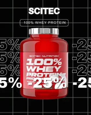 scitec 100% whey protein -25%